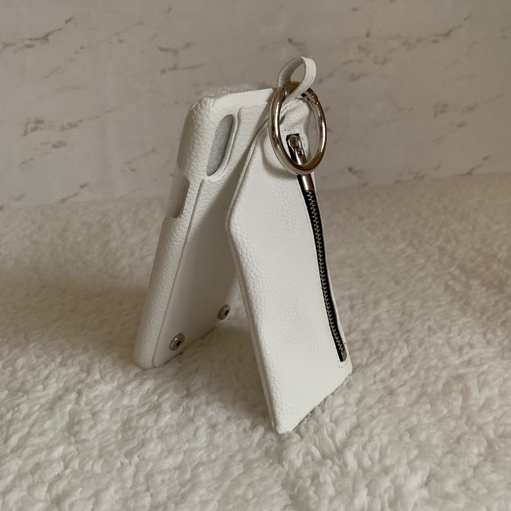 RE-STOCK IN!! *WHITE* Phone Case W/Zip Compartment - Picture 7 of 8